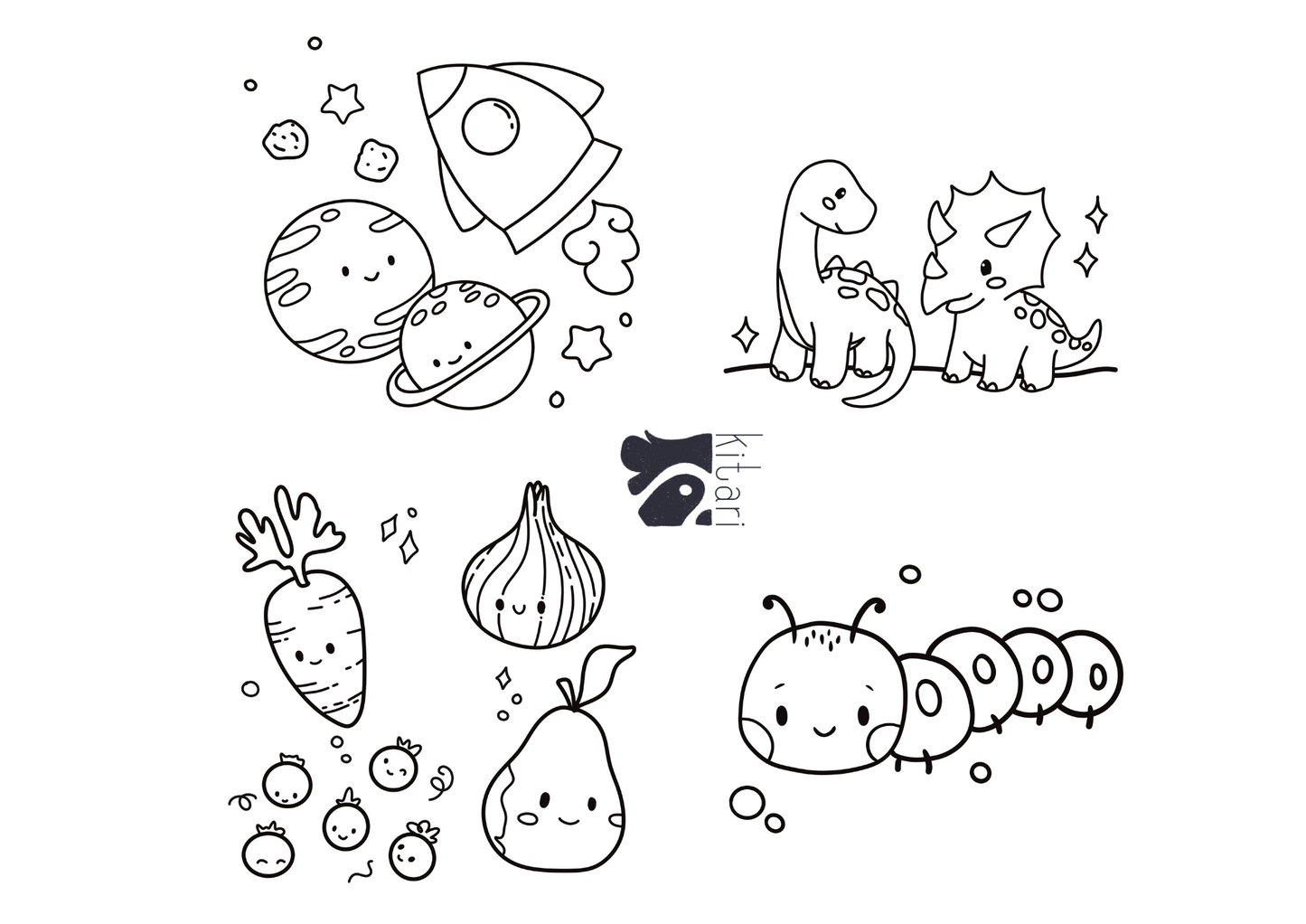 Digitales Malbuch für Kinder ab 3 Jahren