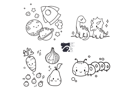 Digitales Malbuch für Kinder ab 3 Jahren