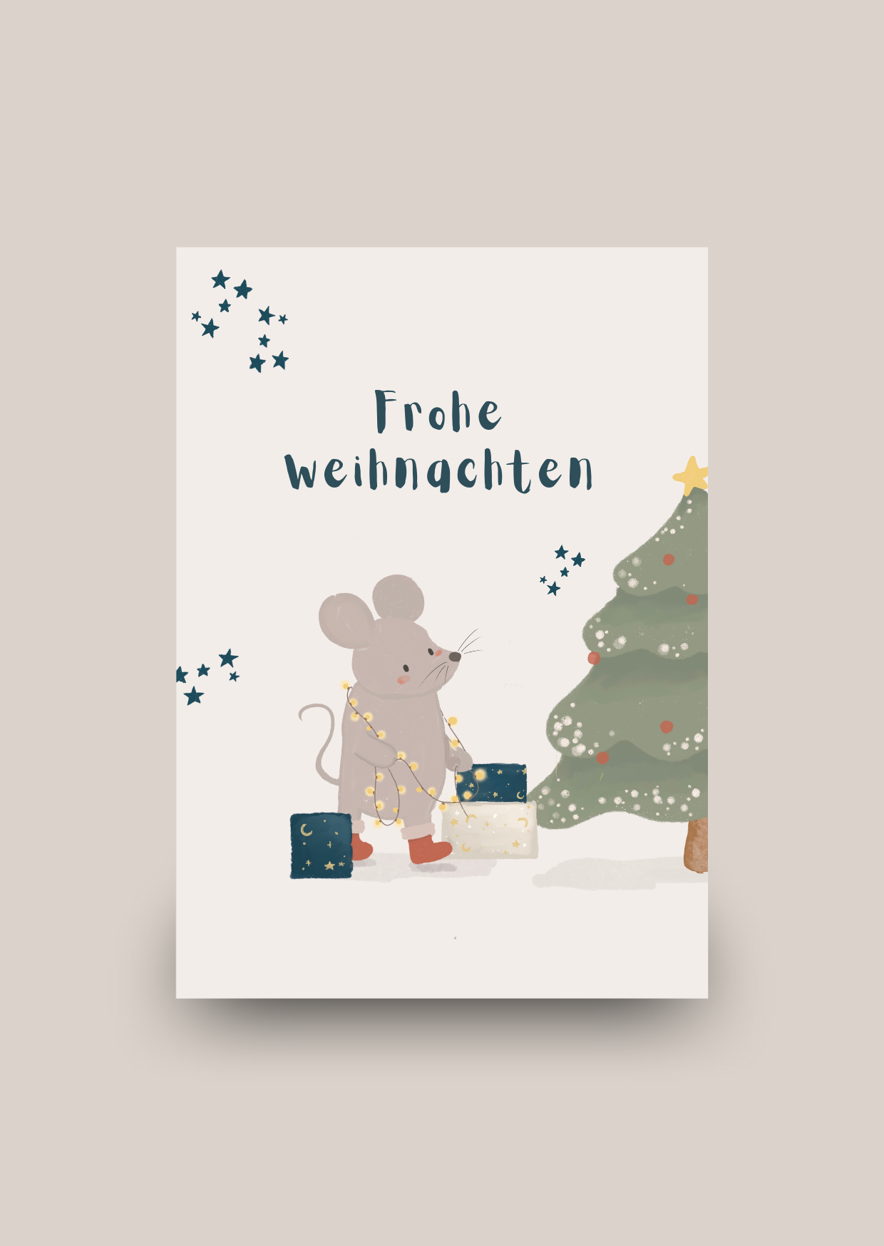 Weihnachtskarte "Maus"