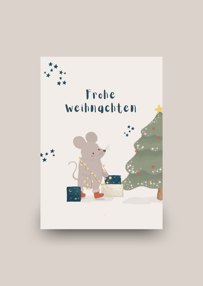 Weihnachtskarte "Maus"